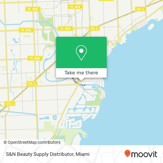 Mapa de S&N Beauty Supply Distributor