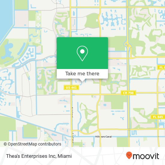 Thea's Enterprises Inc map