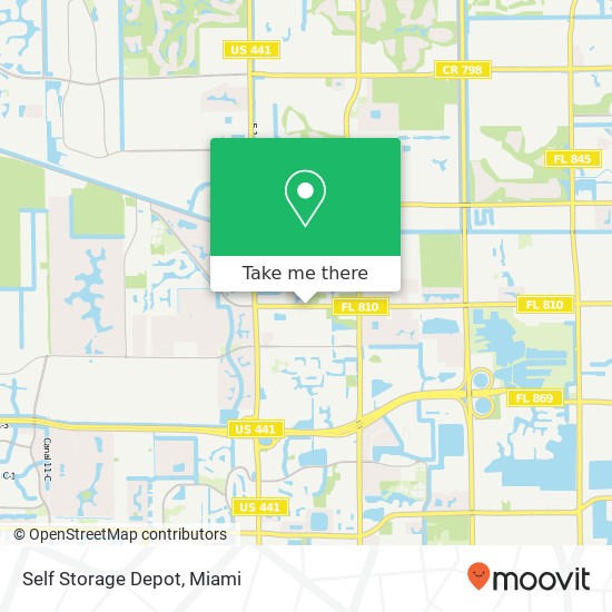 Mapa de Self Storage Depot