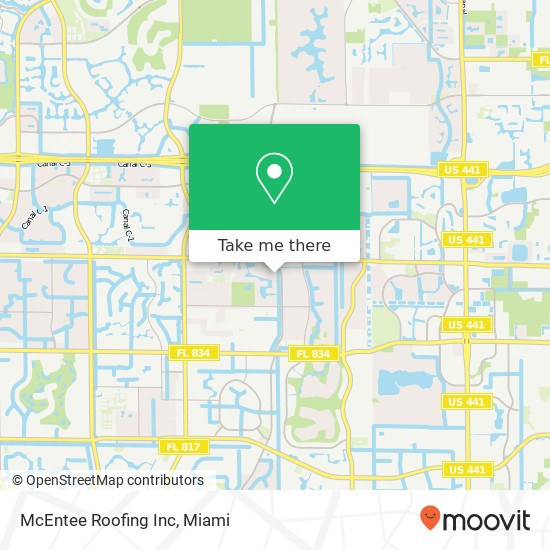 Mapa de McEntee Roofing Inc