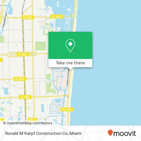 Ronald M Karpf Construction Co map