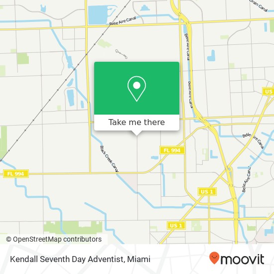 Mapa de Kendall Seventh Day Adventist
