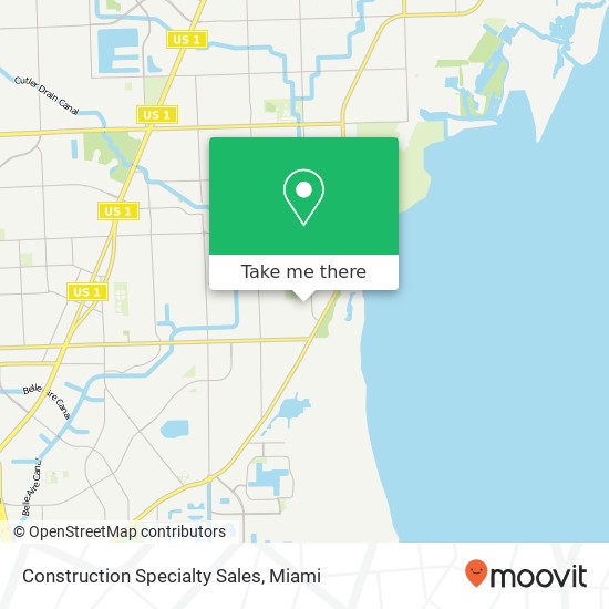 Mapa de Construction Specialty Sales