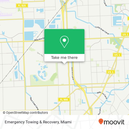 Mapa de Emergency Towing & Recovery