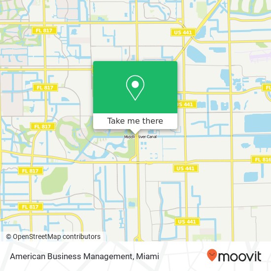 American Business Management map