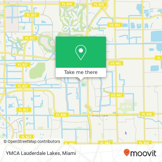 YMCA Lauderdale Lakes map