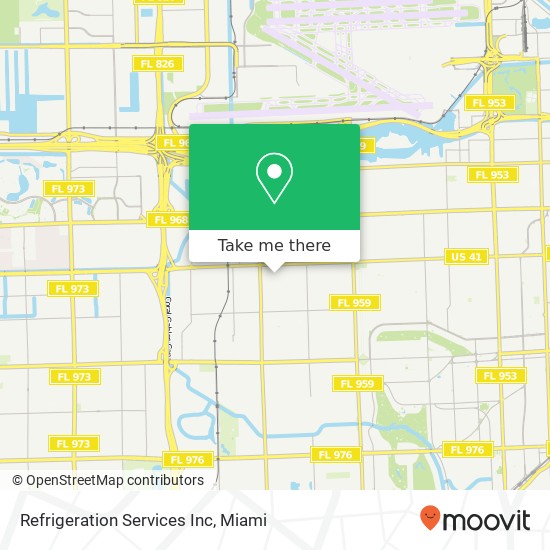 Refrigeration Services Inc map