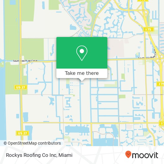 Mapa de Rockys Roofing Co Inc