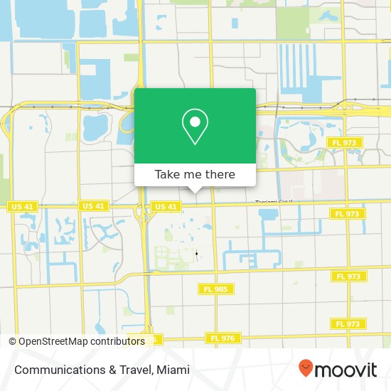 Communications & Travel map