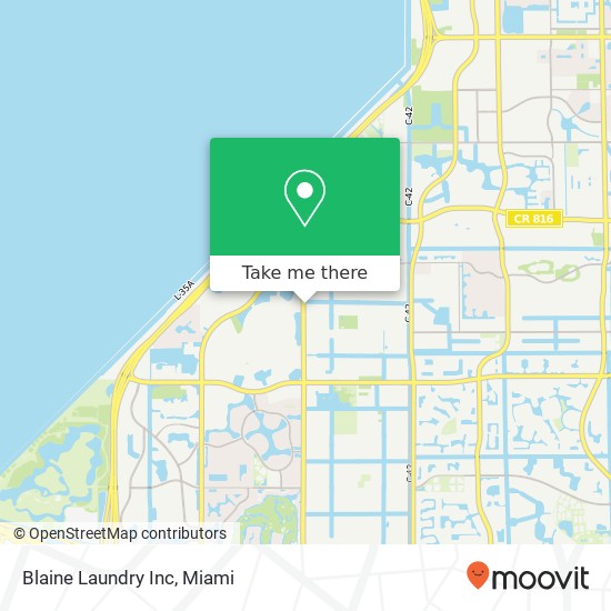 Blaine Laundry Inc map