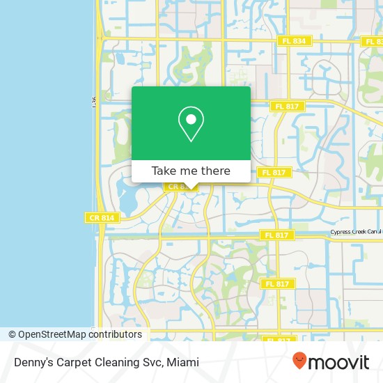 Denny's Carpet Cleaning Svc map