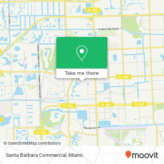 Mapa de Santa Barbara Commercial