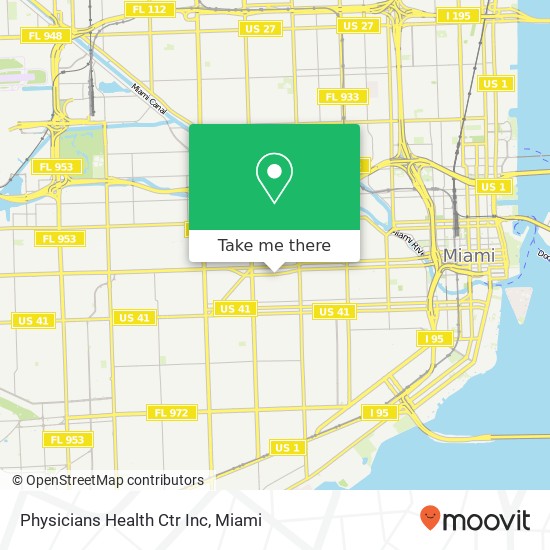 Physicians Health Ctr Inc map