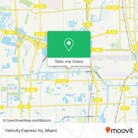 Mapa de Velocity Express Inc