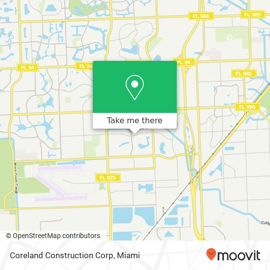 Mapa de Coreland Construction Corp