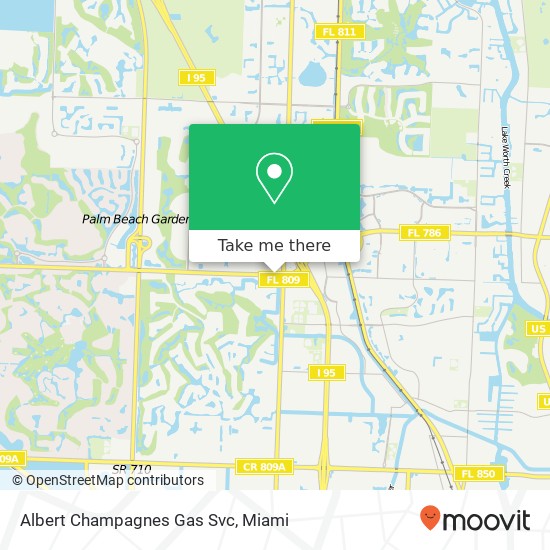 Mapa de Albert Champagnes Gas Svc