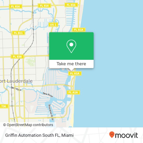 Mapa de Griffin Automation South FL