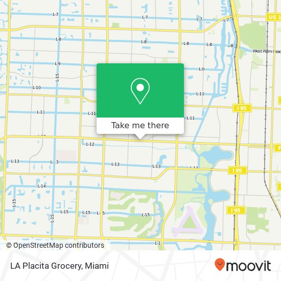 LA Placita Grocery map