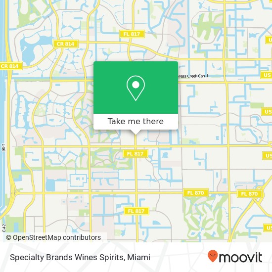 Specialty Brands Wines Spirits map