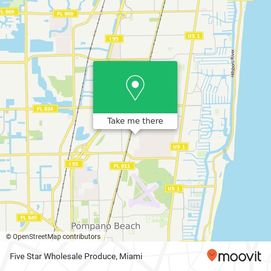 Five Star Wholesale Produce map