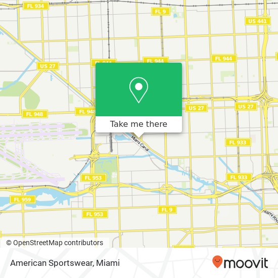 Mapa de American Sportswear