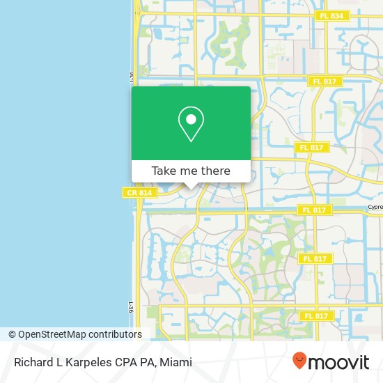 Richard L Karpeles CPA PA map