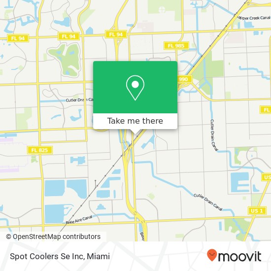 Spot Coolers Se Inc map