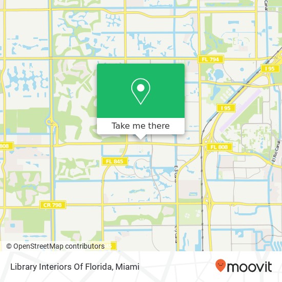 Library Interiors Of Florida map