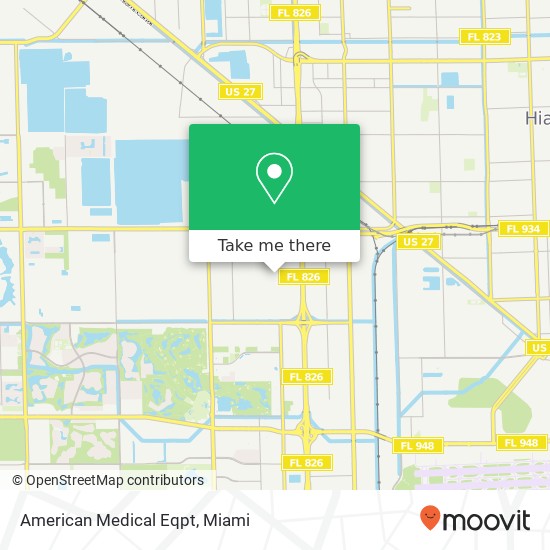 American Medical Eqpt map
