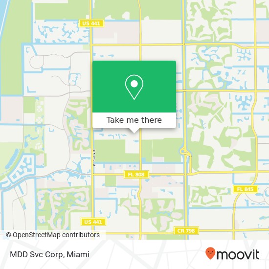 MDD Svc Corp map