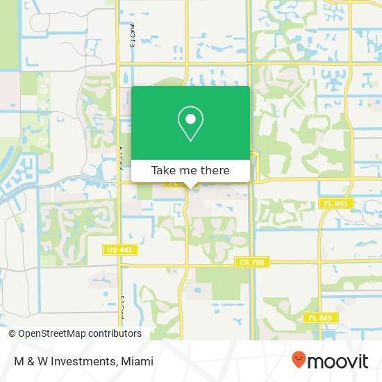 M & W Investments map