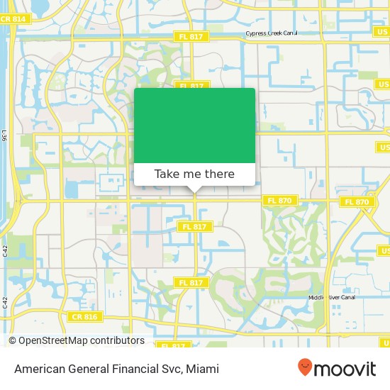 American General Financial Svc map