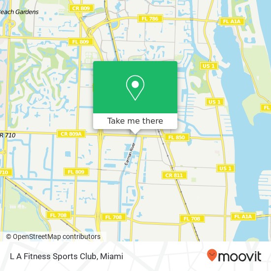 L A Fitness Sports Club map