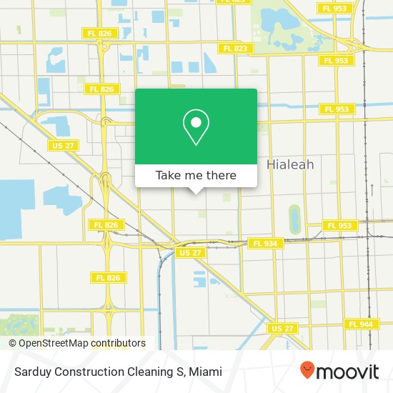 Mapa de Sarduy Construction Cleaning S