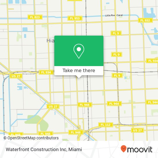 Waterfront Construction Inc map