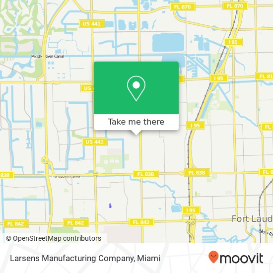 Larsens Manufacturing Company map