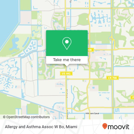 Allergy and Asthma Assoc W Bo map