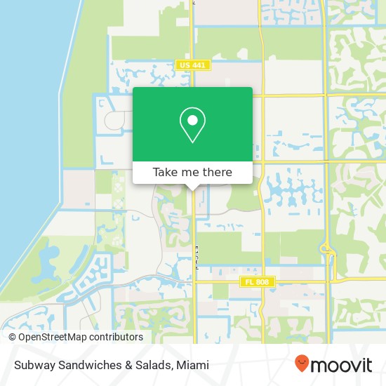 Subway Sandwiches & Salads map