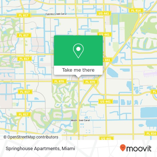 Mapa de Springhouse Apartments