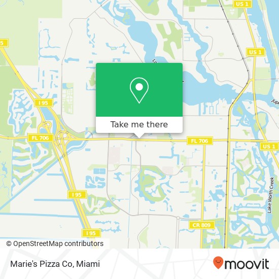 Marie's Pizza Co map
