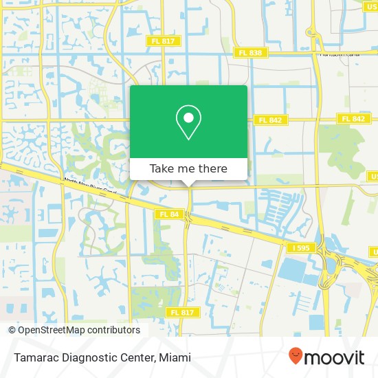 Tamarac Diagnostic Center map