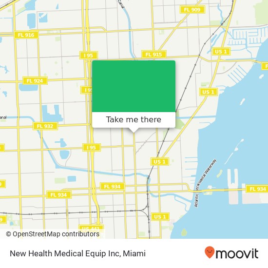 Mapa de New Health Medical Equip Inc