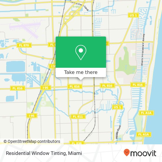 Residential Window Tinting map