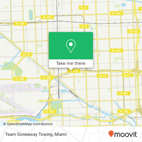 Team Goneaway Towing map