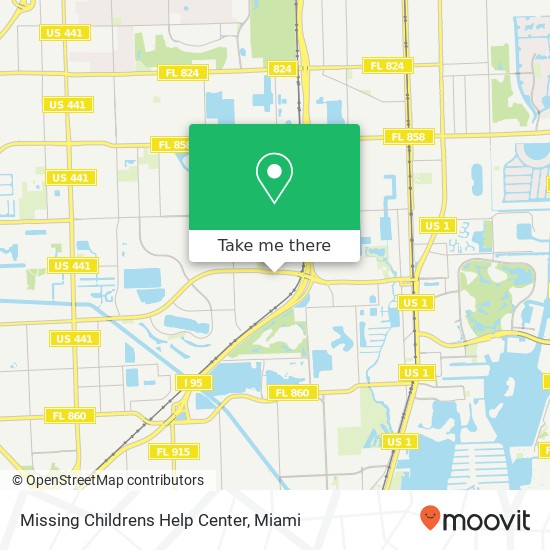 Mapa de Missing Childrens Help Center