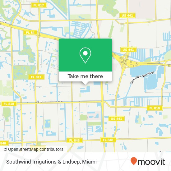 Southwind Irrigations & Lndscp map