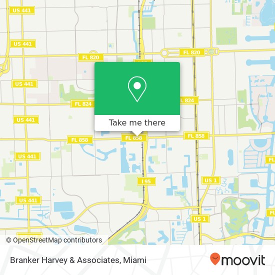 Mapa de Branker Harvey & Associates