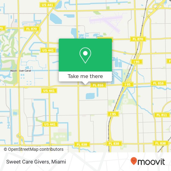 Sweet Care Givers map