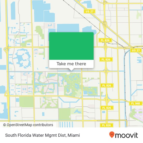 South Florida Water Mgmt Dist map