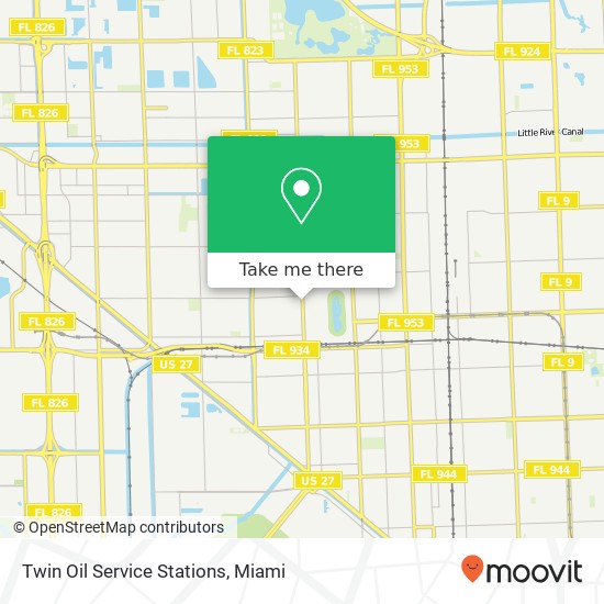 Mapa de Twin Oil Service Stations